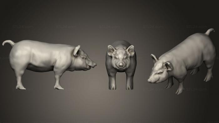 Статуэтки животных (Унипорк, STKJ_1599) 3D модель для ЧПУ станка